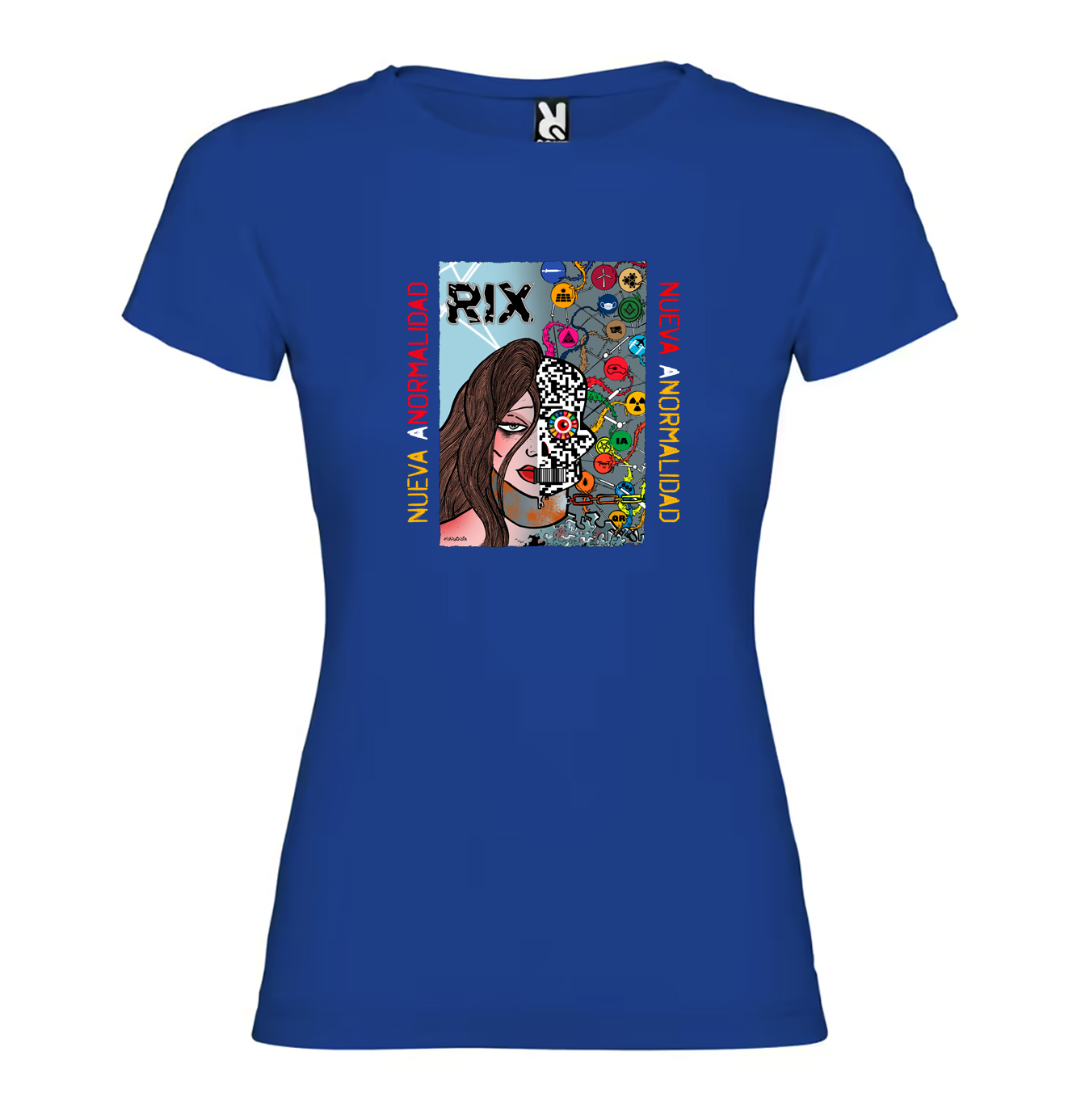 Camiseta Azul Mujer